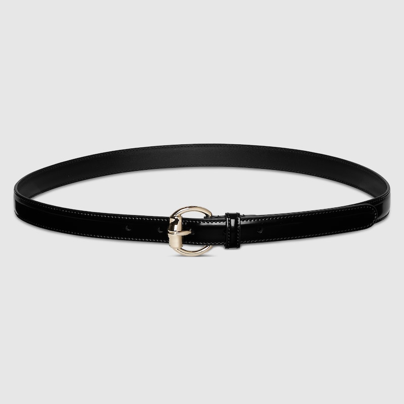 Thin belt with metal bamboo buckle - Image 1